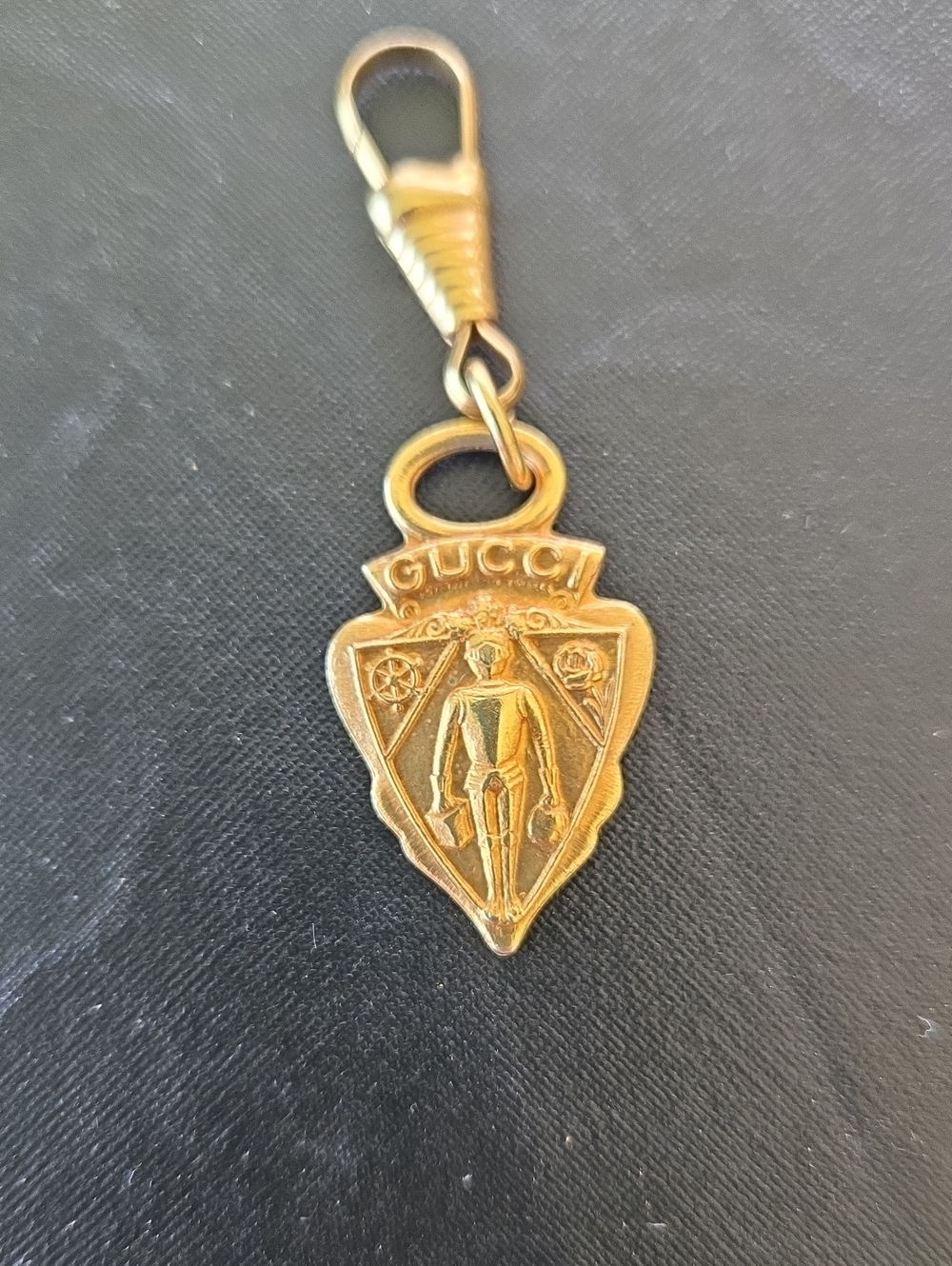 Gucci Vintage Knight Zipper Pull Or Charm